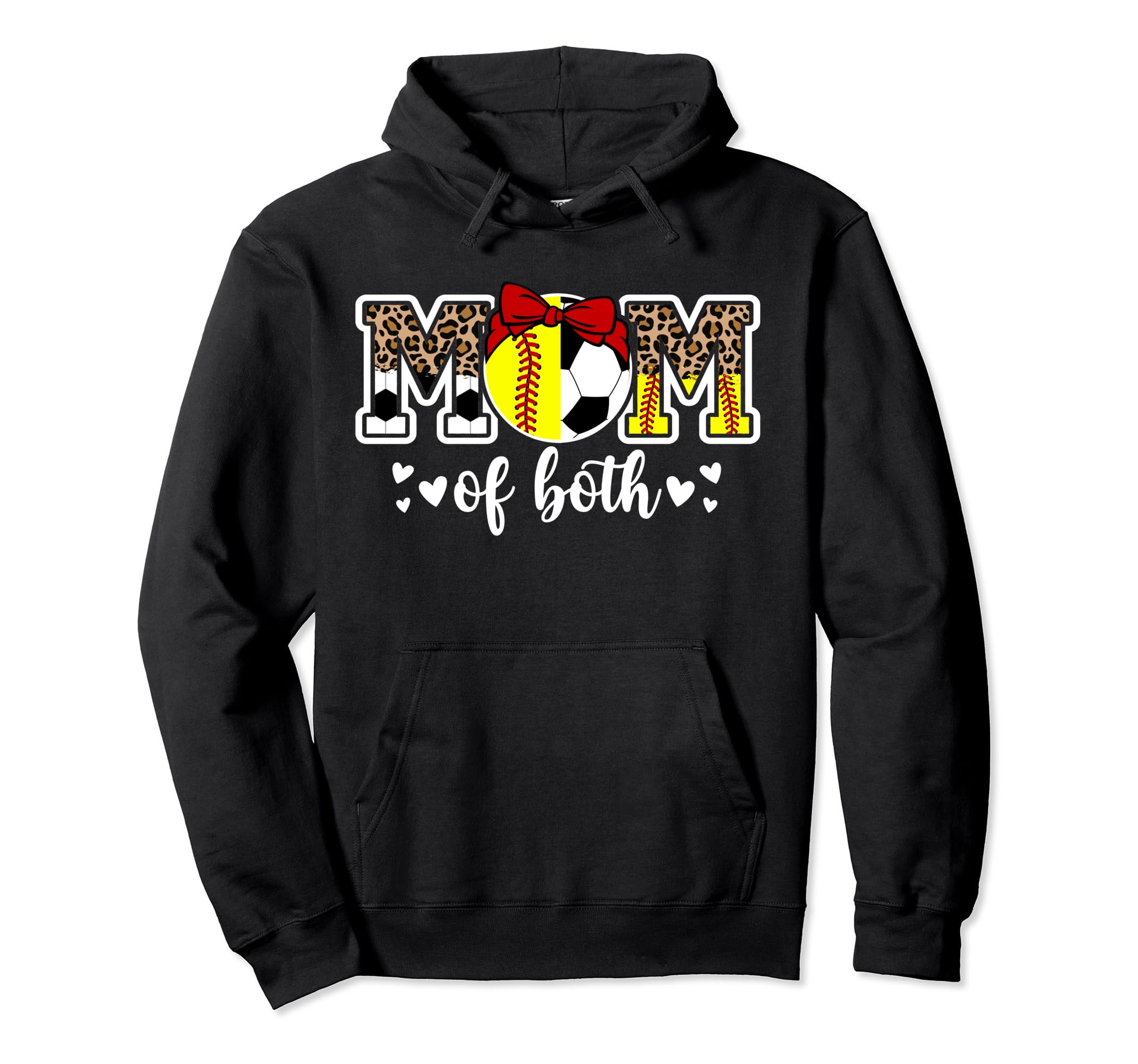 Mom Both Softball Soccer Mom Soccer Hoodie - Aesthetic Graphic Unisex - T-Shirt, Sweatshirt, Hoodie