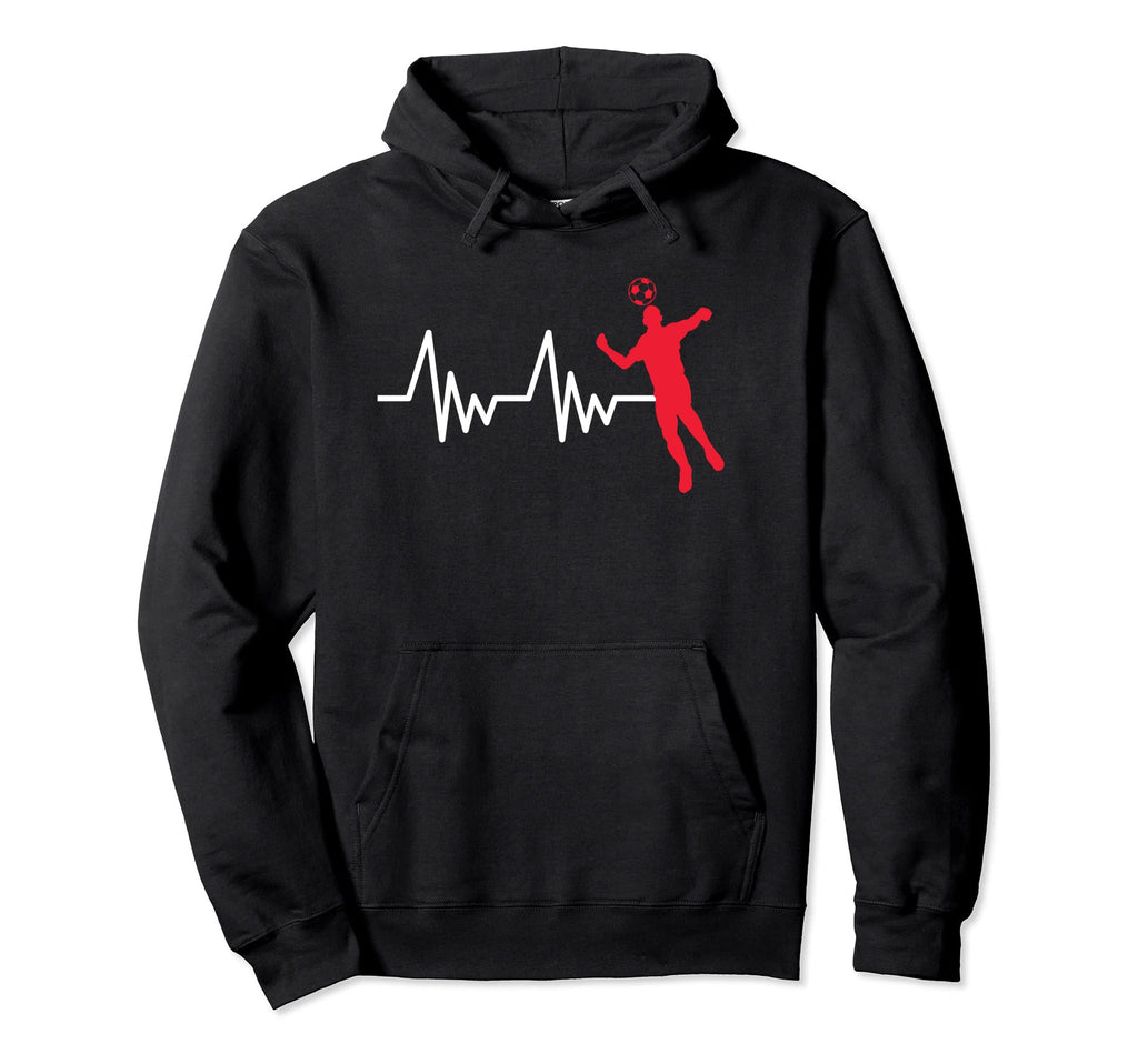 Heartline Sports Football Soccer Ball Hoodie - Graphic Print for Adults - T-Shirt, Sweatshirt, Hoodie