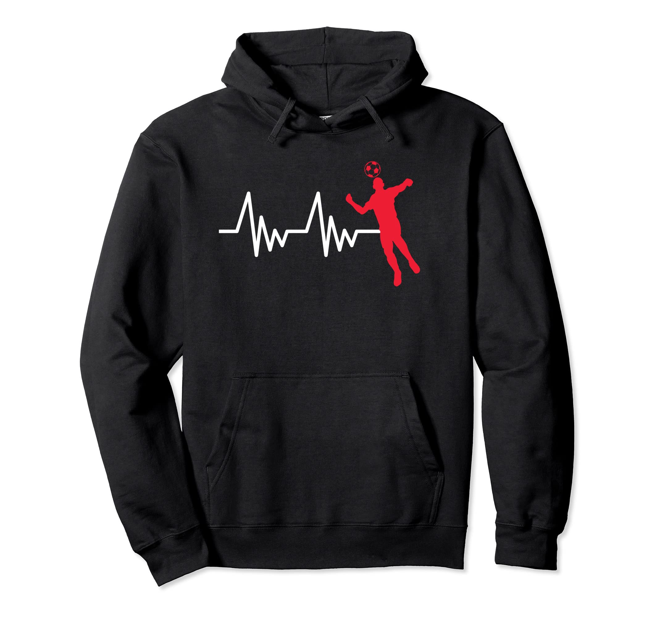 Heartline Sports Football Soccer Ball Hoodie - Graphic Print for Adults - T-Shirt, Sweatshirt, Hoodie