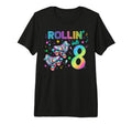 Roller Skates Birthday Outfit Tri T-Shirt - Fun Novelty Design for Adults - T-Shirt, Sweatshirt, Hoodie
