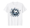 Soccer Ball Break Wall Soccer Sports T-Shirt - Graphic Print for Adults - T-Shirt, Sweatshirt, Hoodie