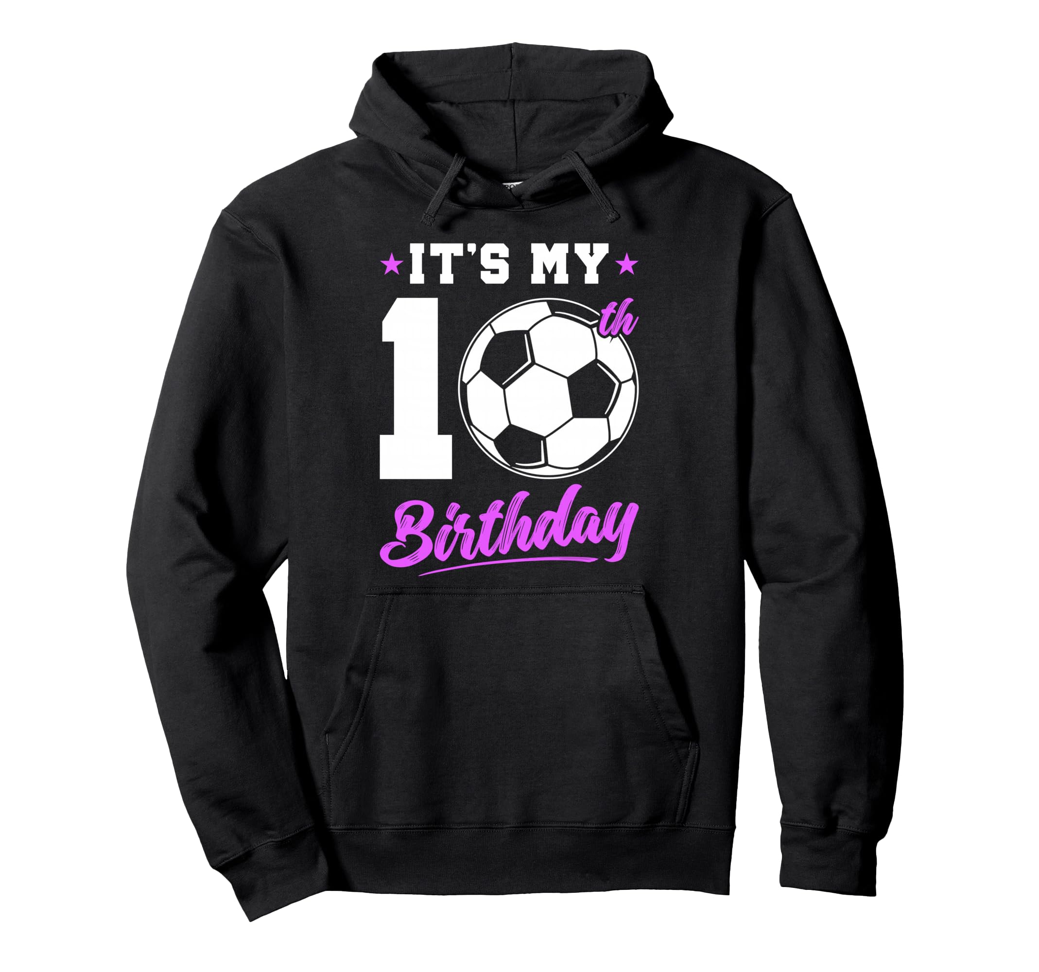 10 Years Old 10Th Birthday Gift Soccer Hoodie - Minimalist Print Unisex - T-Shirt, Sweatshirt, Hoodie
