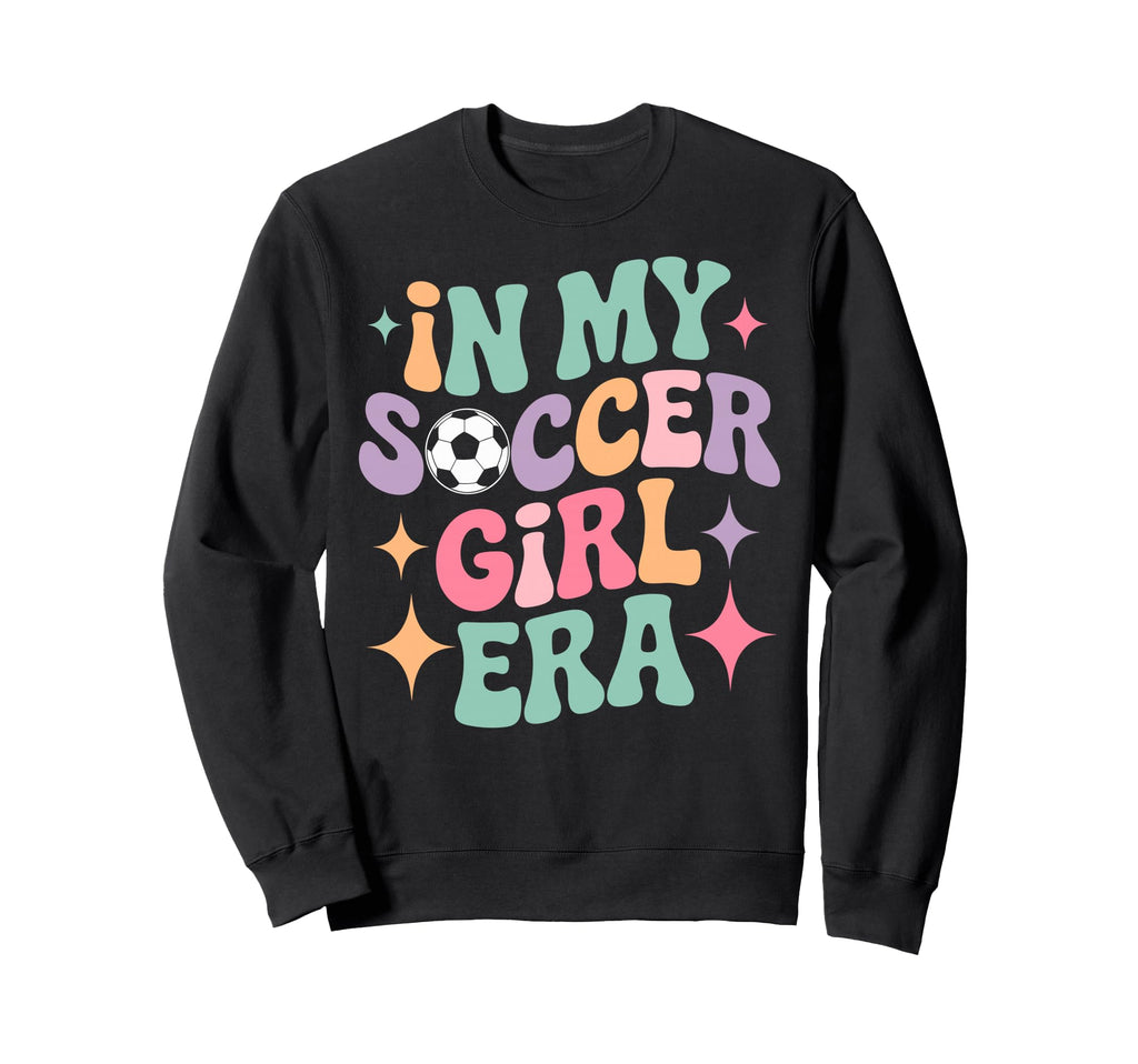 My Soccer Era Groovy Football Player Fan Sweatshirt - Unique Graphic Unisex - T-Shirt, Sweatshirt, Hoodie