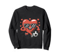 Funny Heart Playing Soccer Sweatshirt - Custom Art Print for Adults - T-Shirt, Sweatshirt, Hoodie