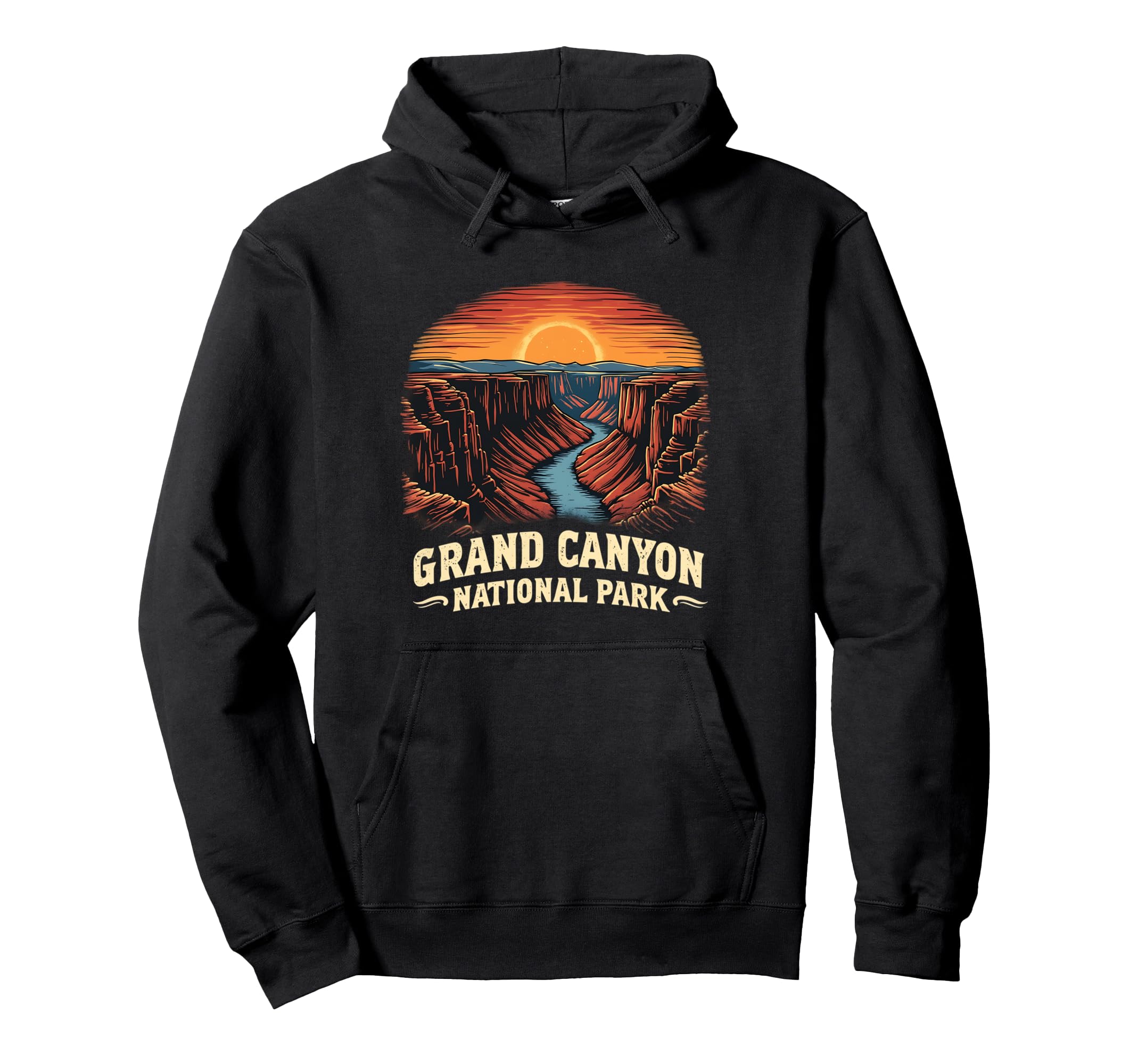 Grand Canyon Hiking Vacation National Hoodie - Aesthetic Graphic Men Women - T-Shirt, Sweatshirt, Hoodie