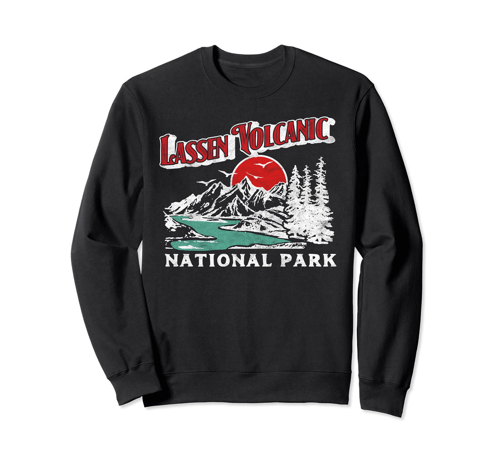 Lassen Volcanic National Park 80S Sweatshirt - Graphic Print Unisex - T-Shirt, Sweatshirt, Hoodie