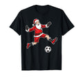 Santa Claus Playing Soccer Family Pajamas T-Shirt - Unique Graphic Unisex - T-Shirt, Sweatshirt, Hoodie