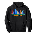 Houston 8 Bit Video Arcade Gamer Gaming Hoodie - Custom Art Print Unisex - T-Shirt, Sweatshirt, Hoodie