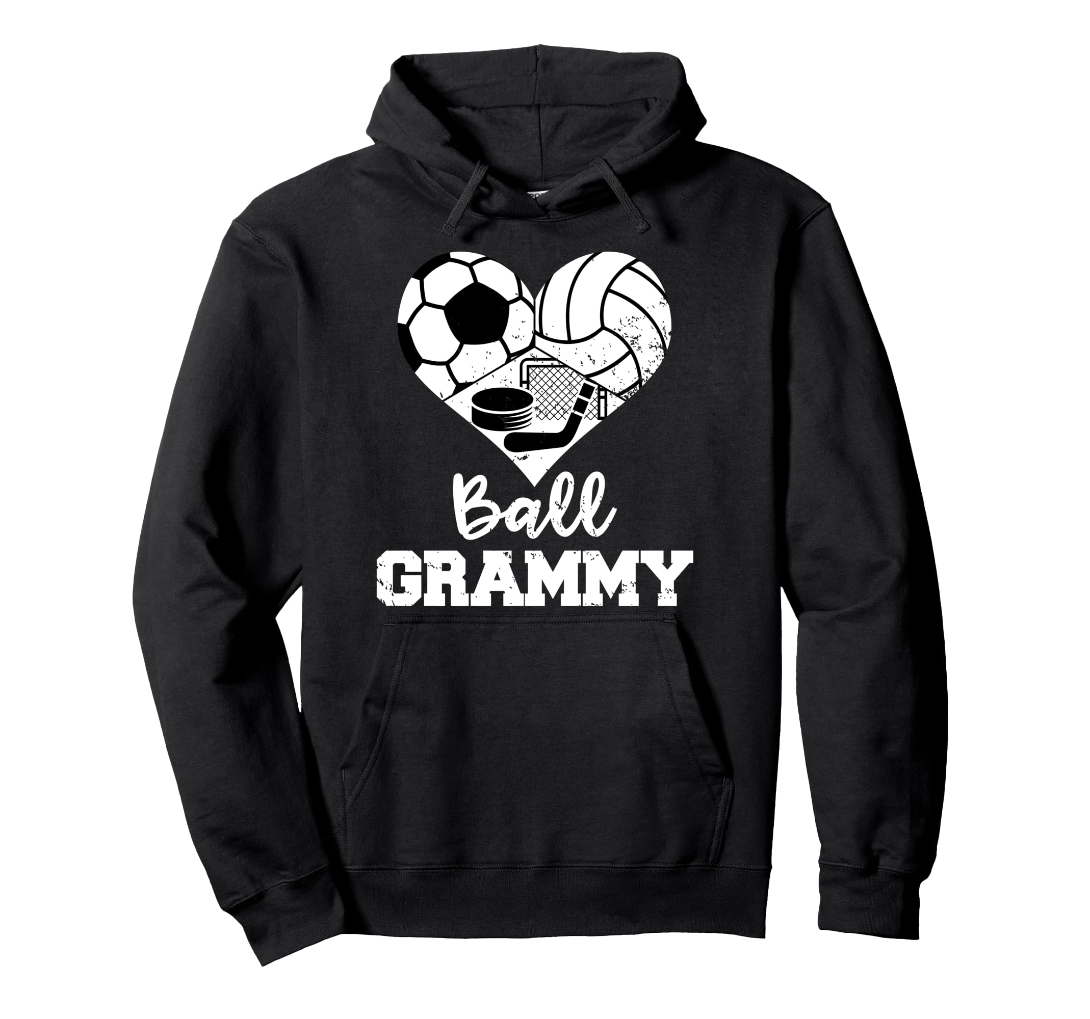 Ball Grammy Funny Soccer Volleyball Hoodie - Fun Novelty Design for Adults - T-Shirt, Sweatshirt, Hoodie