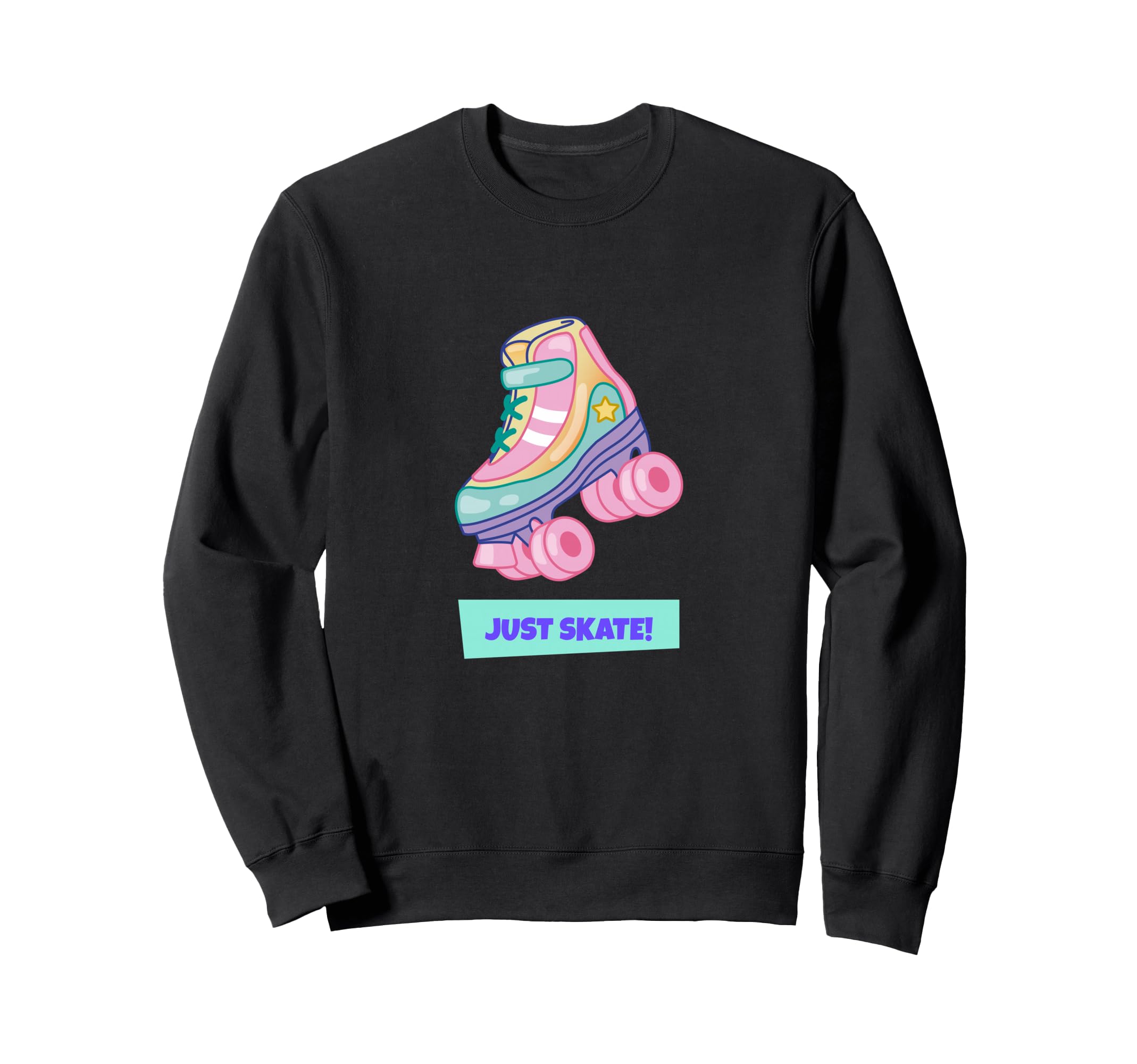 Roller Skate 90S 80S Kitsch Sweatshirt - Custom Art Print for Adults - T-Shirt, Sweatshirt, Hoodie