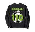 110 Year Old Birthday Soccer Themed Sweatshirt - Graphic Print for Adults - T-Shirt, Sweatshirt, Hoodie