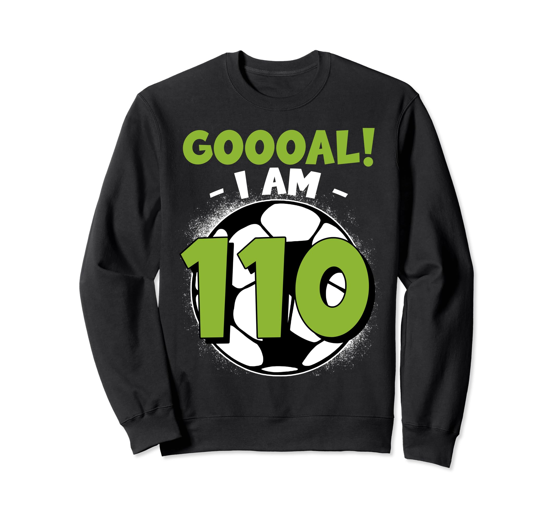 110 Year Old Birthday Soccer Themed Sweatshirt - Graphic Print for Adults - T-Shirt, Sweatshirt, Hoodie
