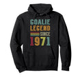 Goalkeeper Legend 1971 Sports Goal 55Th Hoodie - Streetwear Style Unisex - T-Shirt, Sweatshirt, Hoodie