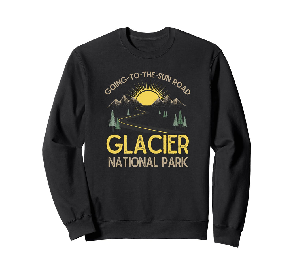 Going To Sun Road Glacier National Sweatshirt - Custom Art Print Unisex - T-Shirt, Sweatshirt, Hoodie