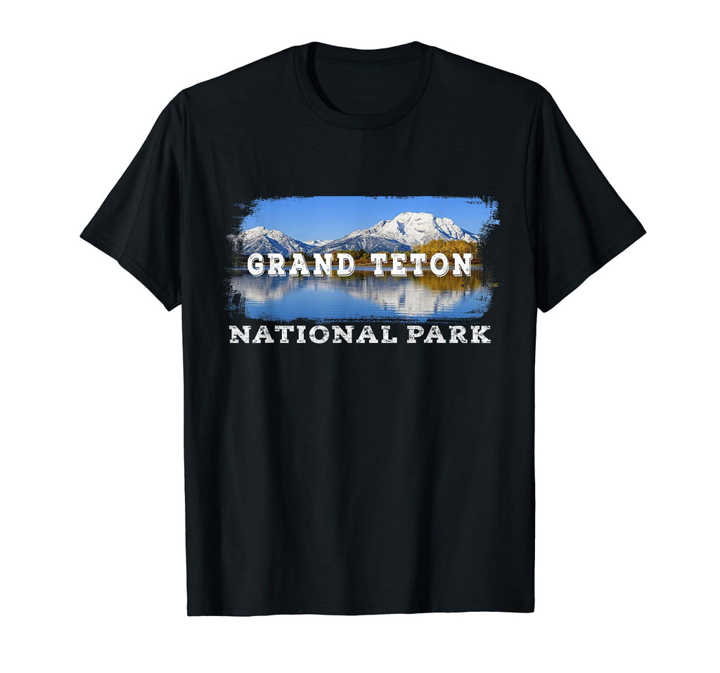 Grunge Grand Teton National Park T-Shirt - Minimalist Print for Adults - T-Shirt, Sweatshirt, Hoodie