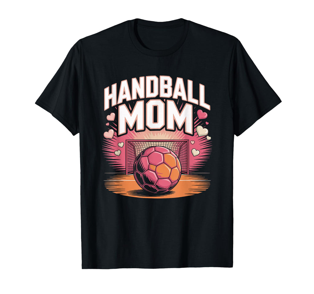 Handball Mom Heart Goalkeeper Court T-Shirt - Trendy Graphic for Adults - T-Shirt, Sweatshirt, Hoodie