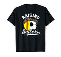 Raising Ballers Soccer Softball Mom T-Shirt - Novelty Apparel Men Women - T-Shirt, Sweatshirt, Hoodie