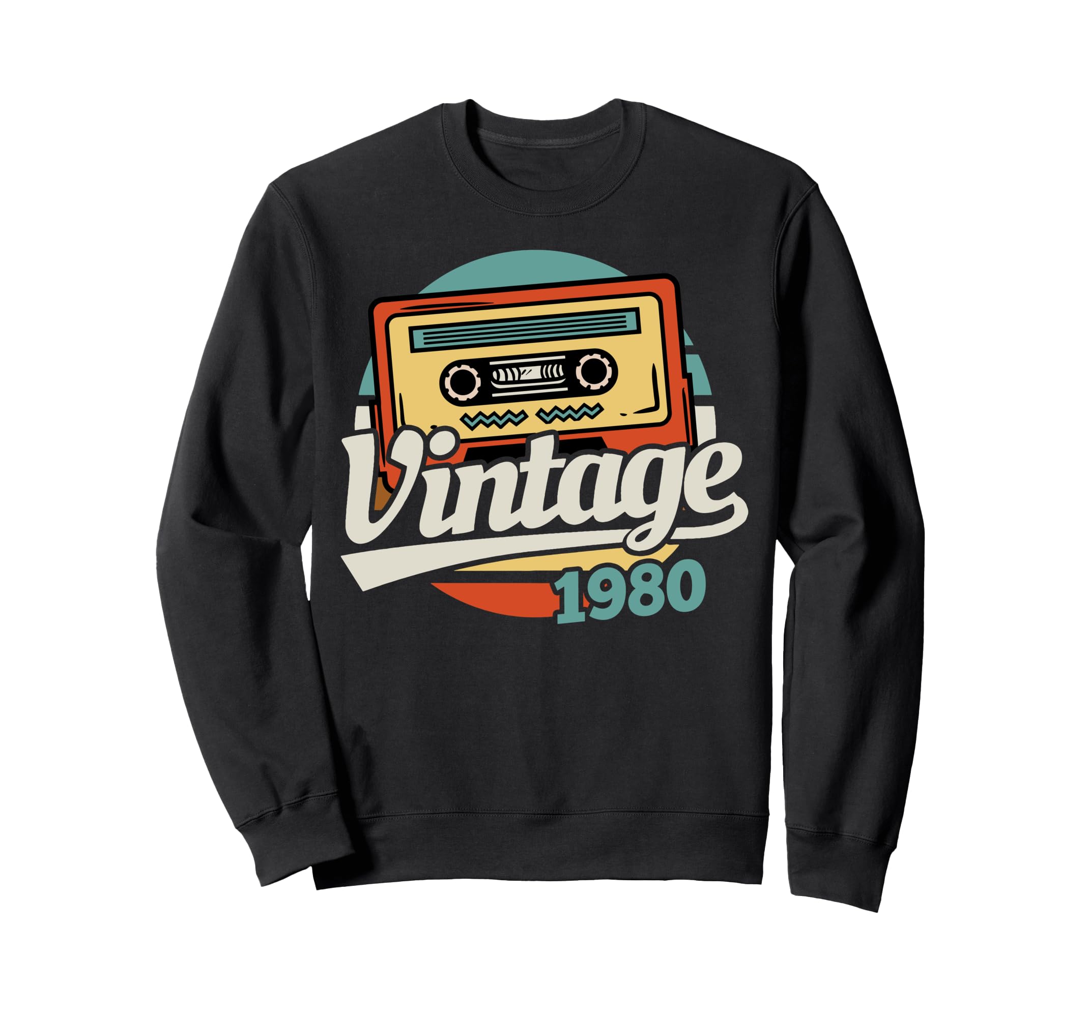 1980 Birthday Cassette Tape Gift Sweatshirt - Streetwear Style Unisex - T-Shirt, Sweatshirt, Hoodie