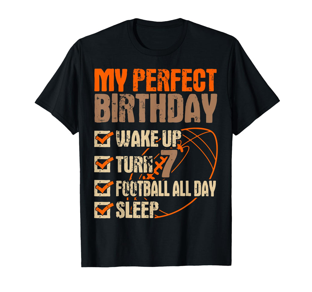 Football 7Th Birthday Player T-Shirt - Unique Graphic for Adults - T-Shirt, Sweatshirt, Hoodie