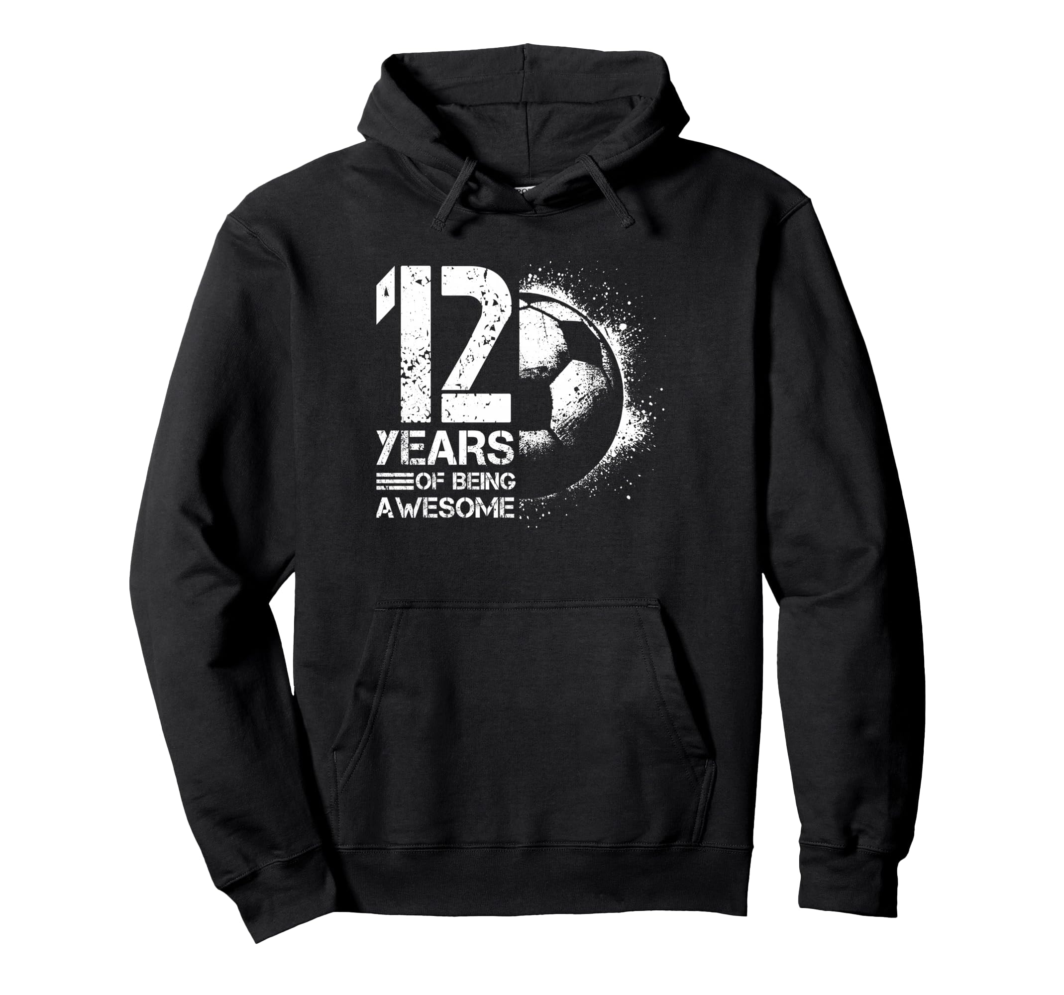 12Th Birthday Soccer Player Football 12 Hoodie - Fun Novelty Design Unisex - T-Shirt, Sweatshirt, Hoodie