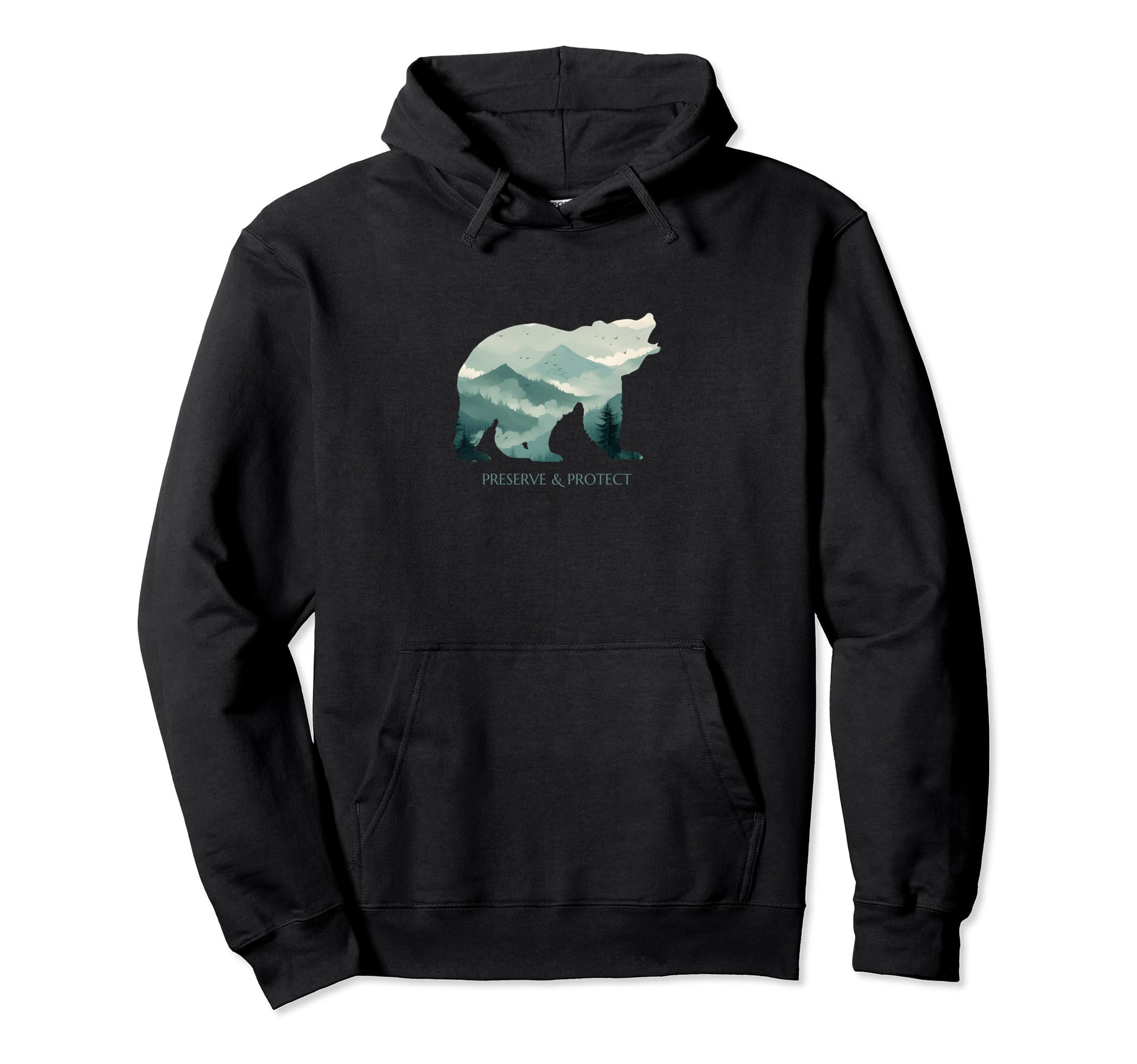 Preserve Protect National Park Hoodie - Minimalist Print Men Women - T-Shirt, Sweatshirt, Hoodie