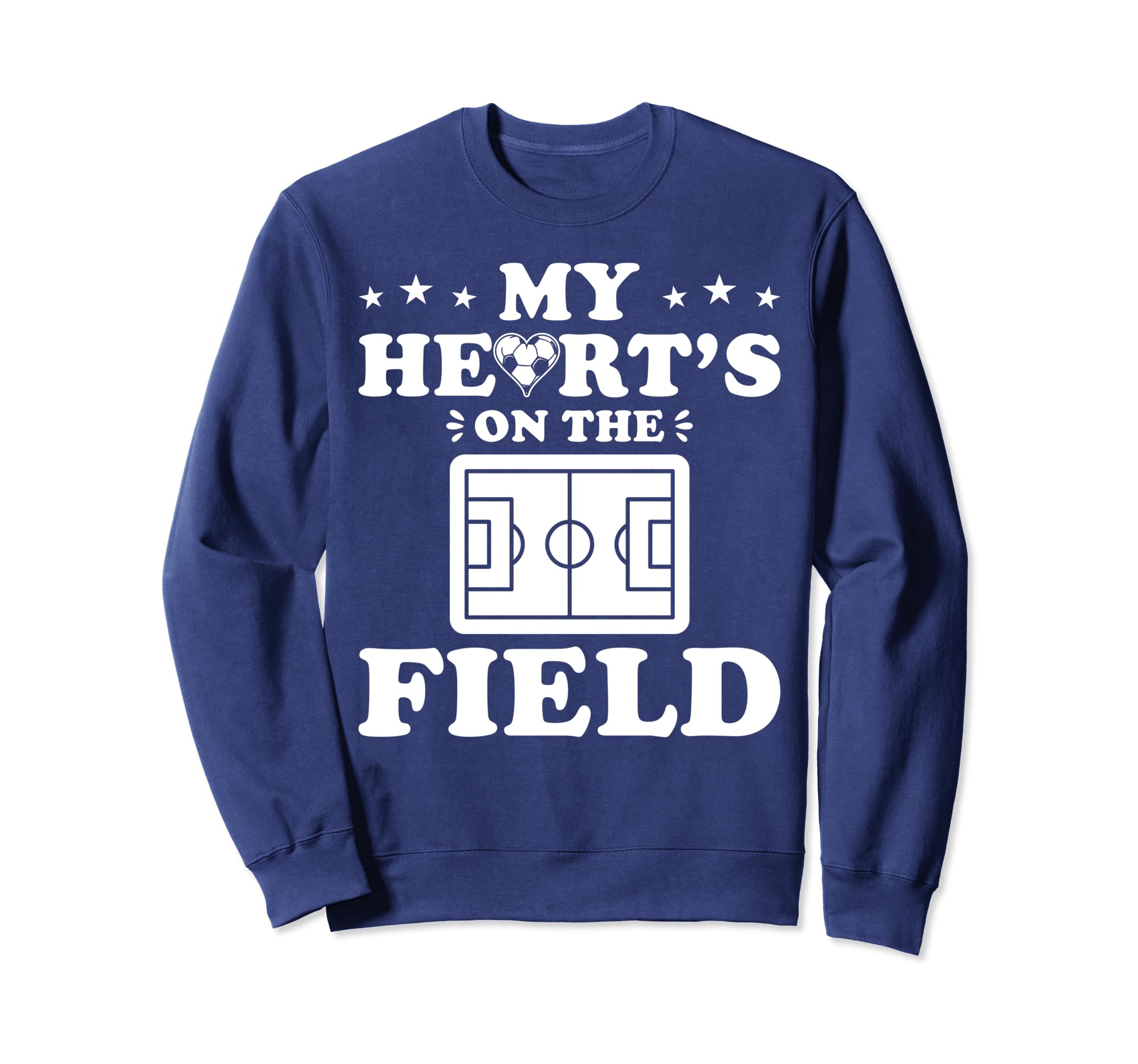 Soccer Mom Game Day My Heart S Field Sweatshirt - Trendy Graphic Unisex - T-Shirt, Sweatshirt, Hoodie