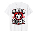 Football Collection Soccer Heartbeat T-Shirt - Minimalist Print Men Women - T-Shirt, Sweatshirt, Hoodie