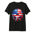 Patriotic Soccer Ball July Fourth Drip T-Shirt - Novelty Apparel Men Women - T-Shirt, Sweatshirt, Hoodie