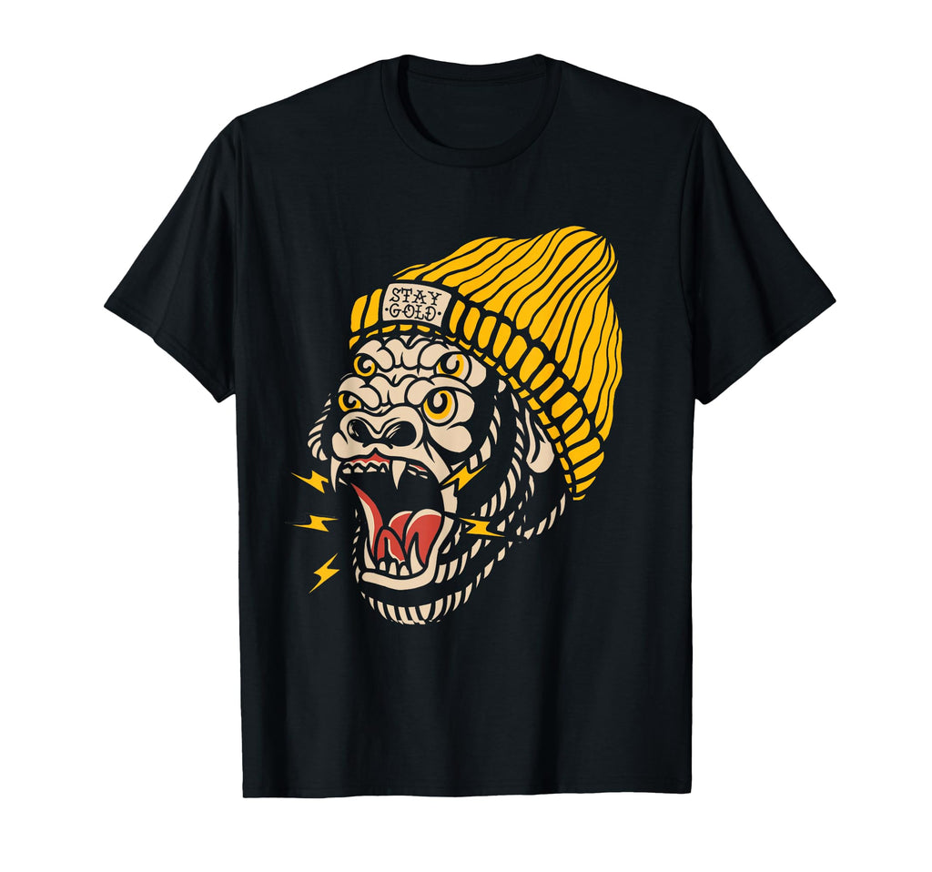 Gorilla Inked Flash Old School Ink T-Shirt - Fun Novelty Design for Adults - T-Shirt, Sweatshirt, Hoodie