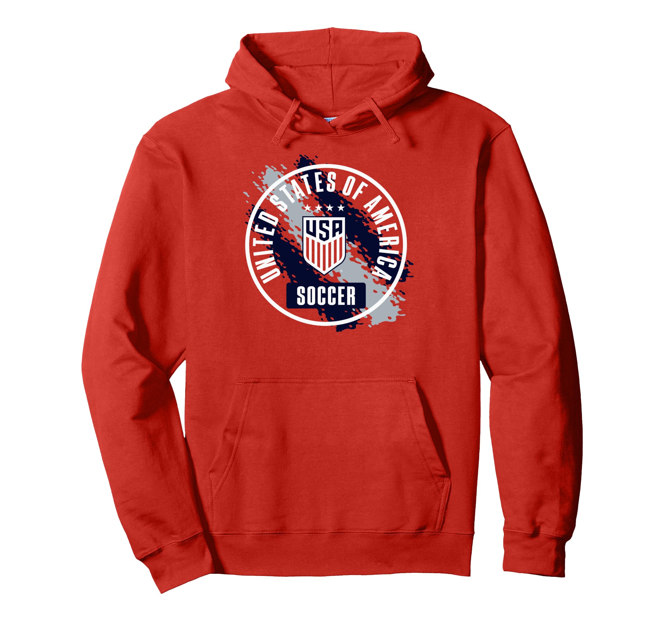 Usa Soccer Paint Red Uswnt Hoodie - Fun Novelty Design for Adults - T-Shirt, Sweatshirt, Hoodie