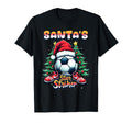 Santas Star Striker Funny Soccer T-Shirt - Custom Art Print for Adults - T-Shirt, Sweatshirt, Hoodie