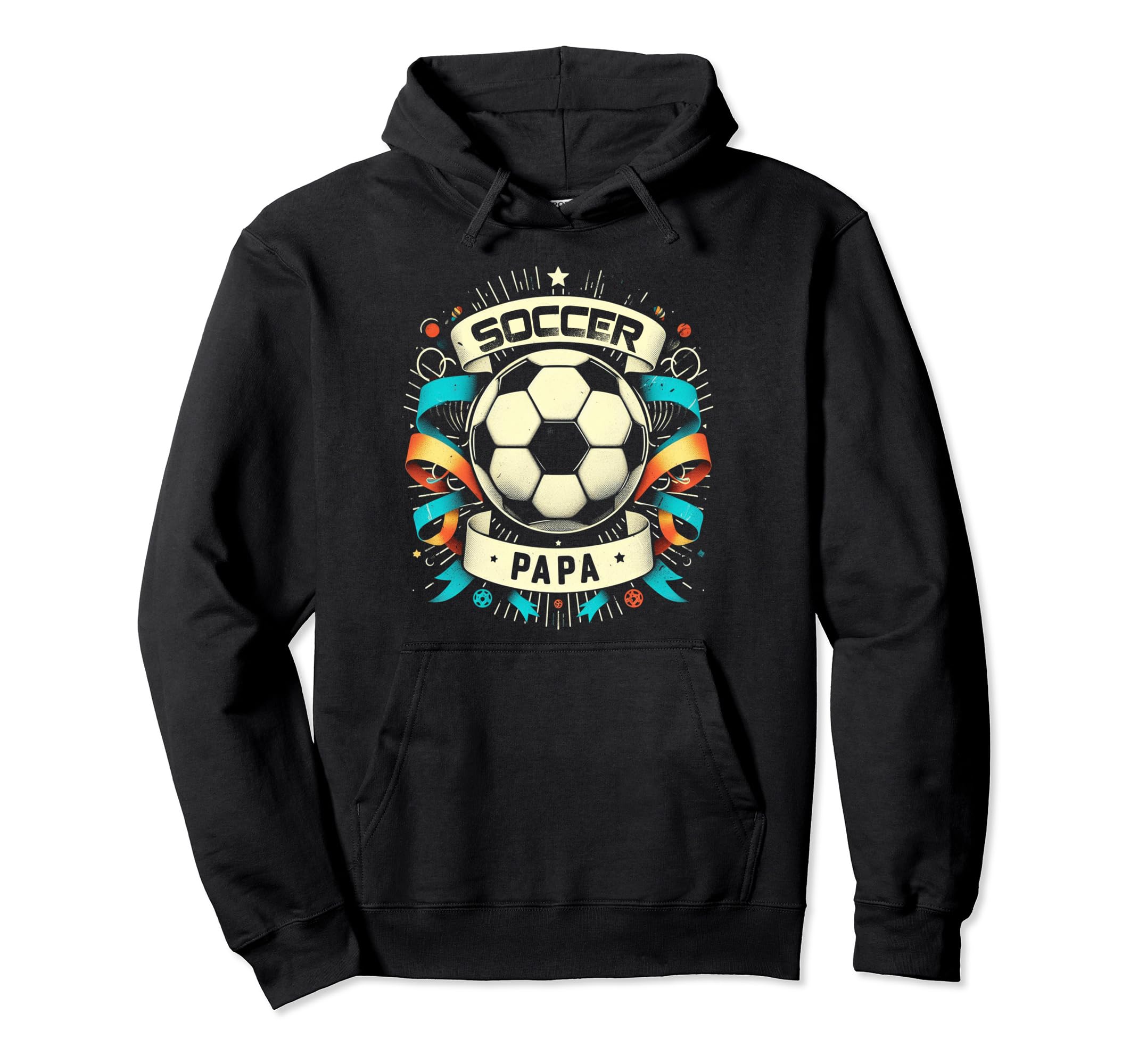 Soccer Papa Family Matching Dad Fathers Hoodie - Unique Graphic Men Women - T-Shirt, Sweatshirt, Hoodie