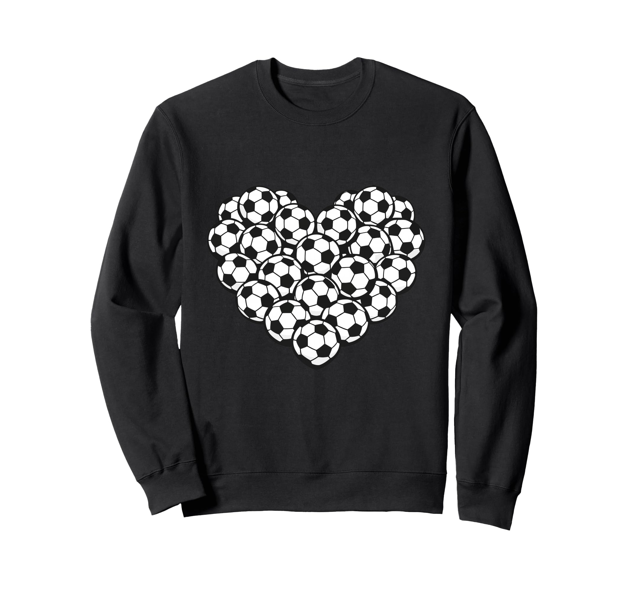 Heart Shaped Soccer Ball Artwork Sweatshirt - Aesthetic Graphic Unisex - T-Shirt, Sweatshirt, Hoodie