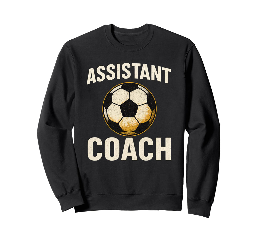 Assistant Soccer Coach Distressed Sweatshirt - Unique Graphic for Adults - T-Shirt, Sweatshirt, Hoodie