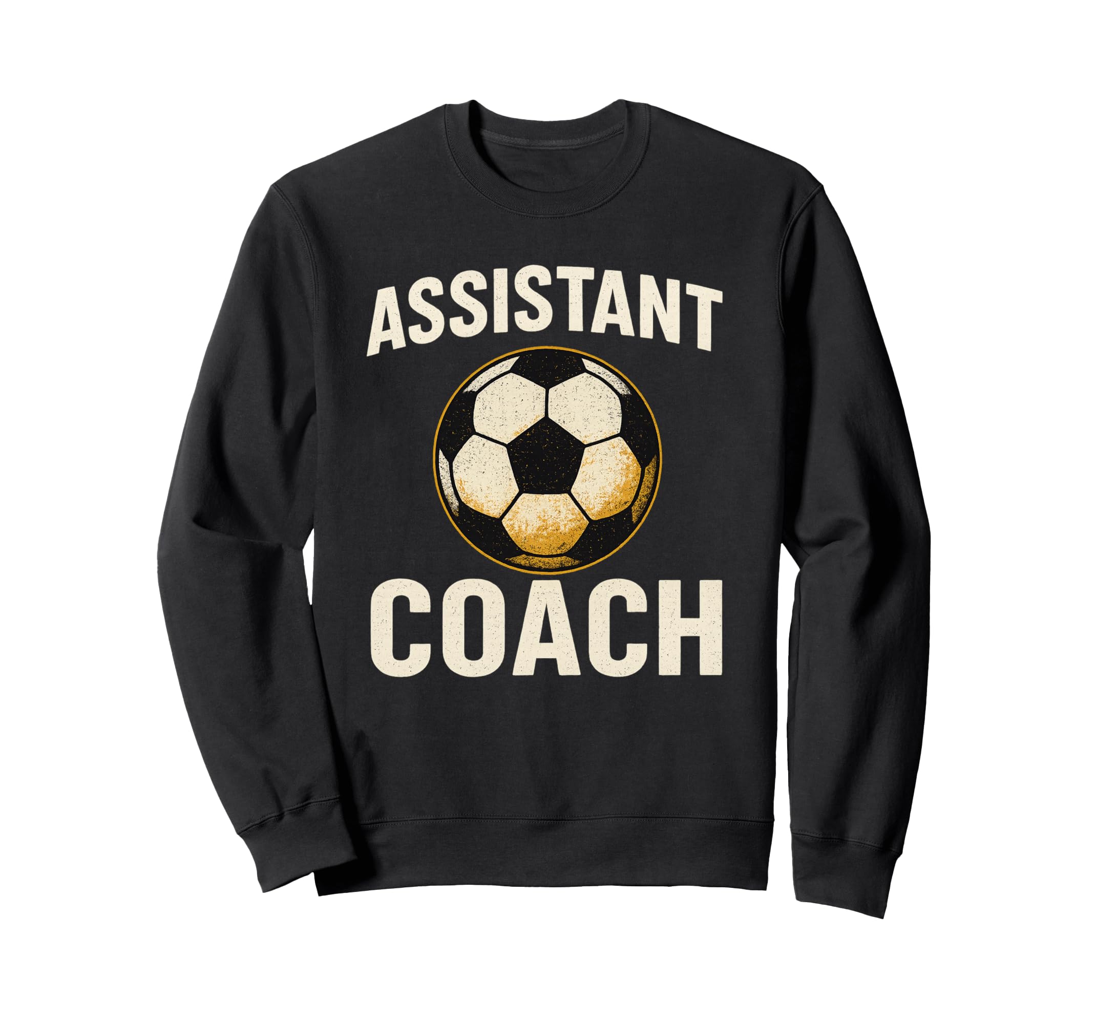 Assistant Soccer Coach Distressed Sweatshirt - Unique Graphic for Adults - T-Shirt, Sweatshirt, Hoodie