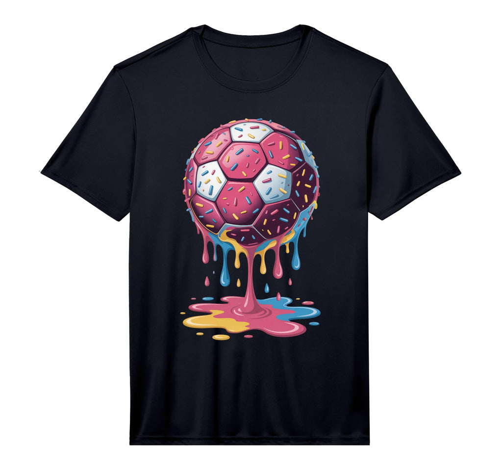Soccer Ball Drip Ice Cream Drip Game T-Shirt - Unique Graphic Men Women - T-Shirt, Sweatshirt, Hoodie