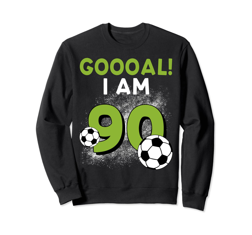 90Th Birthday Soccer Theme 90Year Sweatshirt - Trendy Graphic Men Women - T-Shirt, Sweatshirt, Hoodie