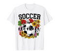 Soccer Nonni Flower Mothers Day Soccer T-Shirt - Novelty Apparel Unisex - T-Shirt, Sweatshirt, Hoodie