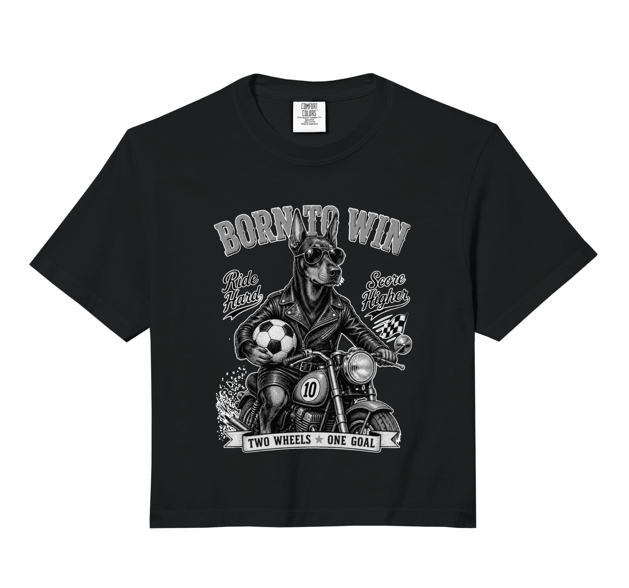Doberman Pinscher Ride Motorbike Love Sweatshirt - Trendy Graphic Unisex - T-Shirt, Sweatshirt, Hoodie