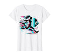 Vaporwave Glitch Art Female Soccer Player T-Shirt - Trendy Graphic Unisex - T-Shirt, Sweatshirt, Hoodie