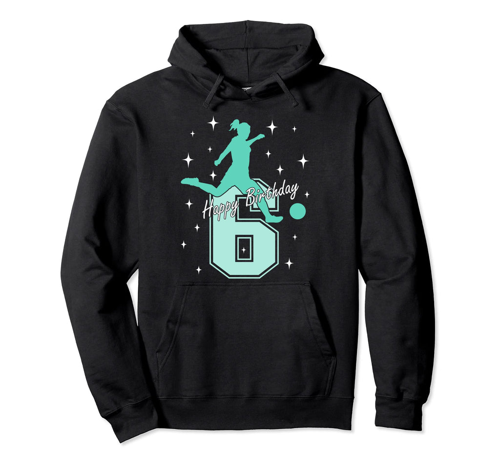 6Th Birthday Soccer Playing Hoodie - Aesthetic Graphic Men Women - T-Shirt, Sweatshirt, Hoodie