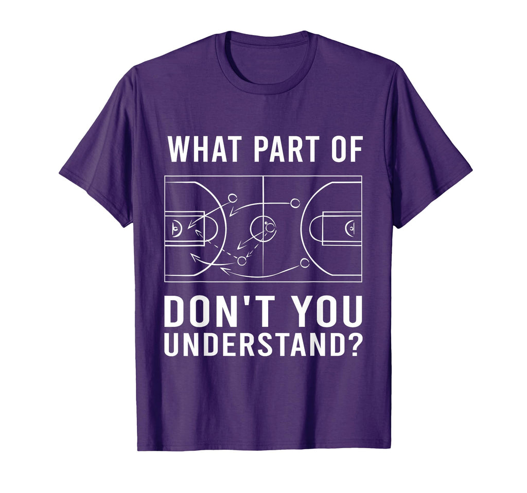 Funny Basketball Coach Tactic Diagram T-Shirt - Trendy Graphic for Adults - T-Shirt, Sweatshirt, Hoodie