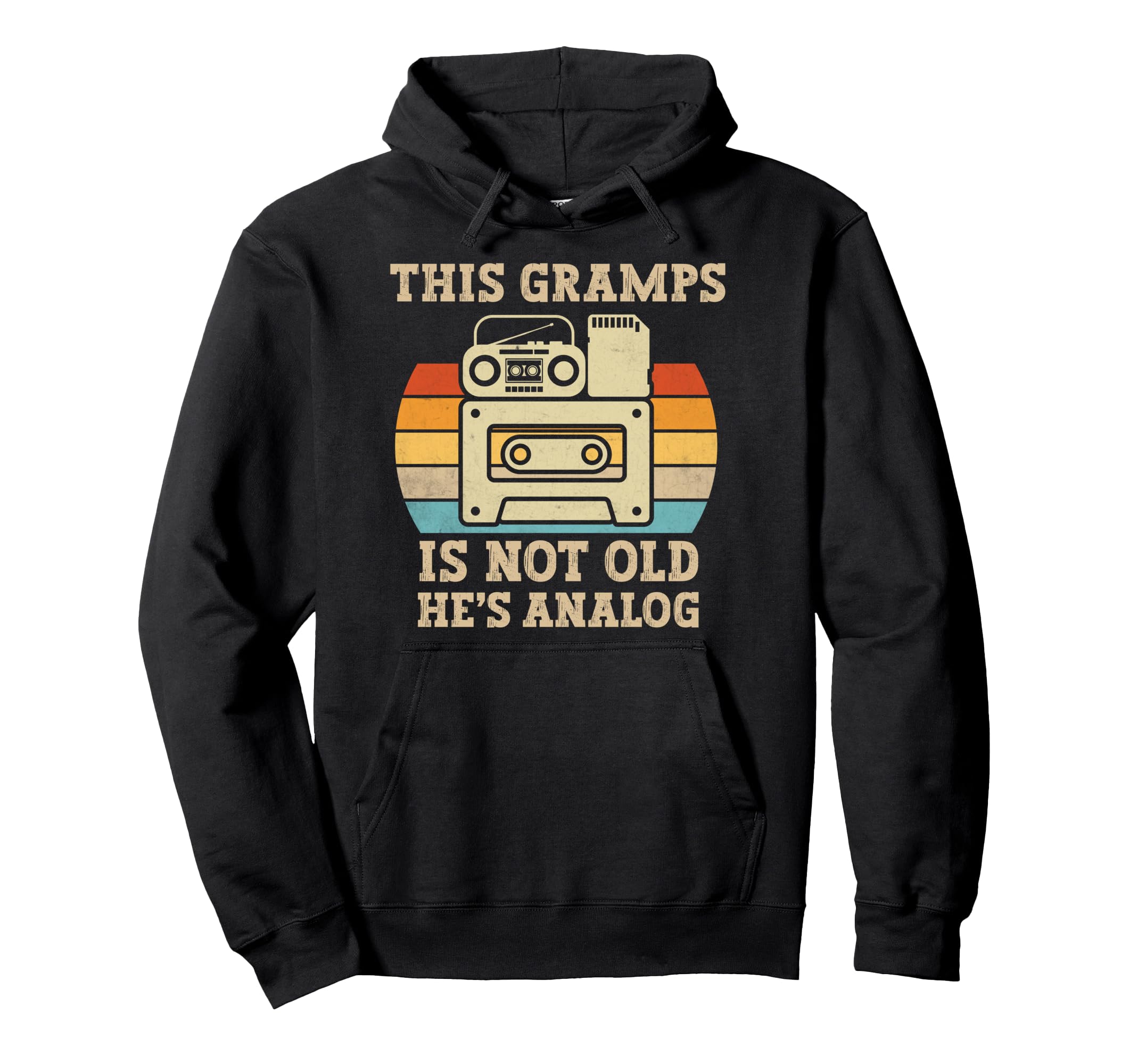 This Gramps Is Not Old Hes Analog Hoodie - Custom Art Print for Adults - T-Shirt, Sweatshirt, Hoodie