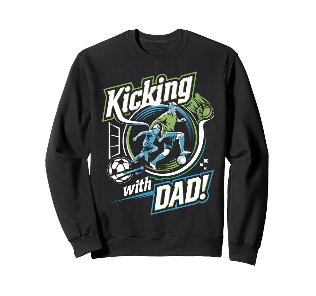 Father And Son Soccer Fun Fathers Day Sweatshirt - Custom Art Print Unisex - T-Shirt, Sweatshirt, Hoodie