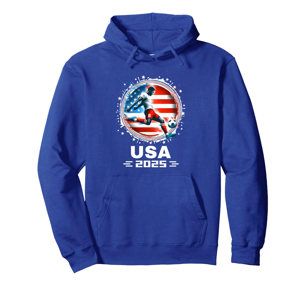 American Flag Soccer Soccer 2025 Hoodie - Trendy Graphic Men Women - T-Shirt, Sweatshirt, Hoodie