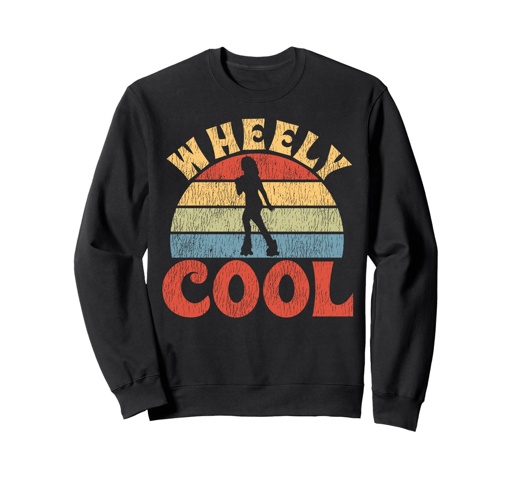 Roller Skating Skate 1970S Wheely Sweatshirt - Custom Art Print Unisex - T-Shirt, Sweatshirt, Hoodie