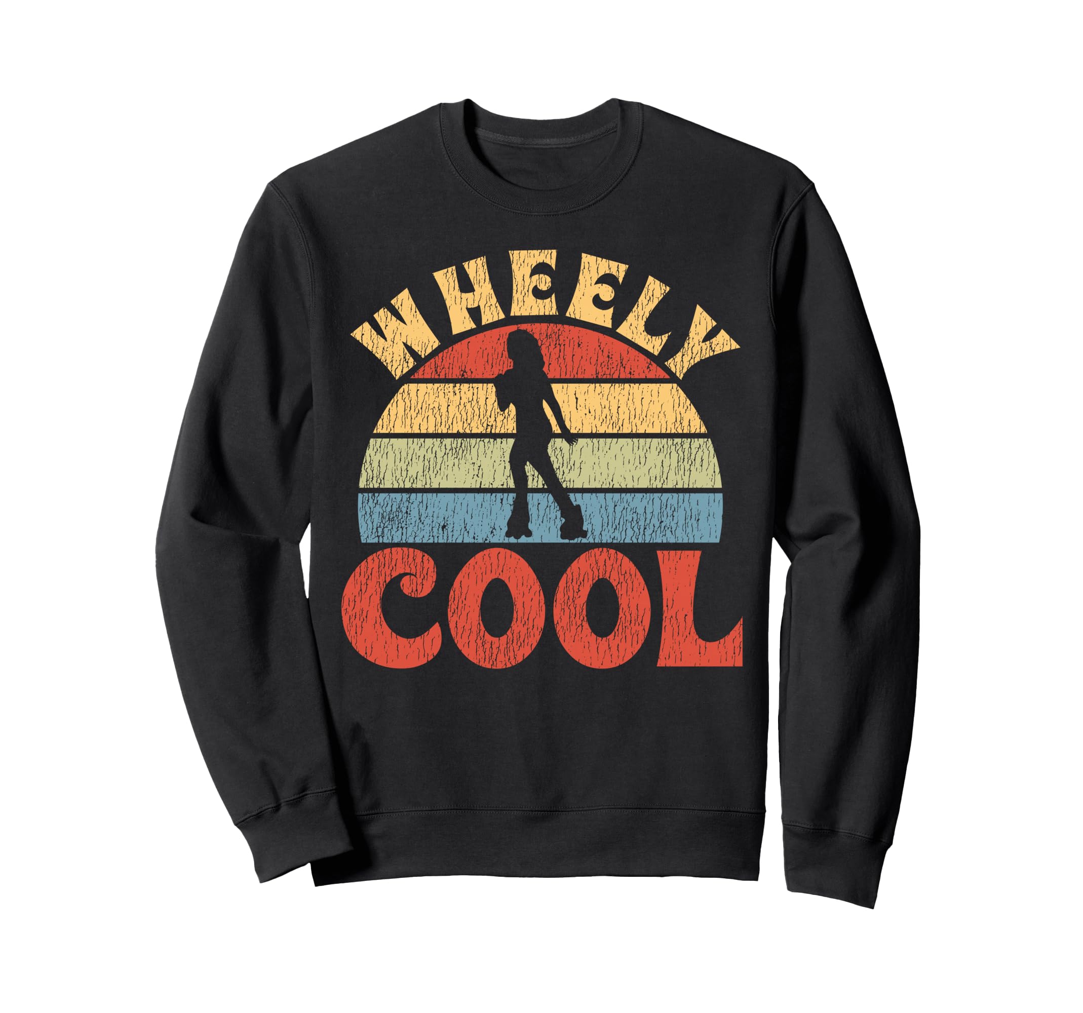 Roller Skating Skate 1970S Wheely Sweatshirt - Custom Art Print Unisex - T-Shirt, Sweatshirt, Hoodie