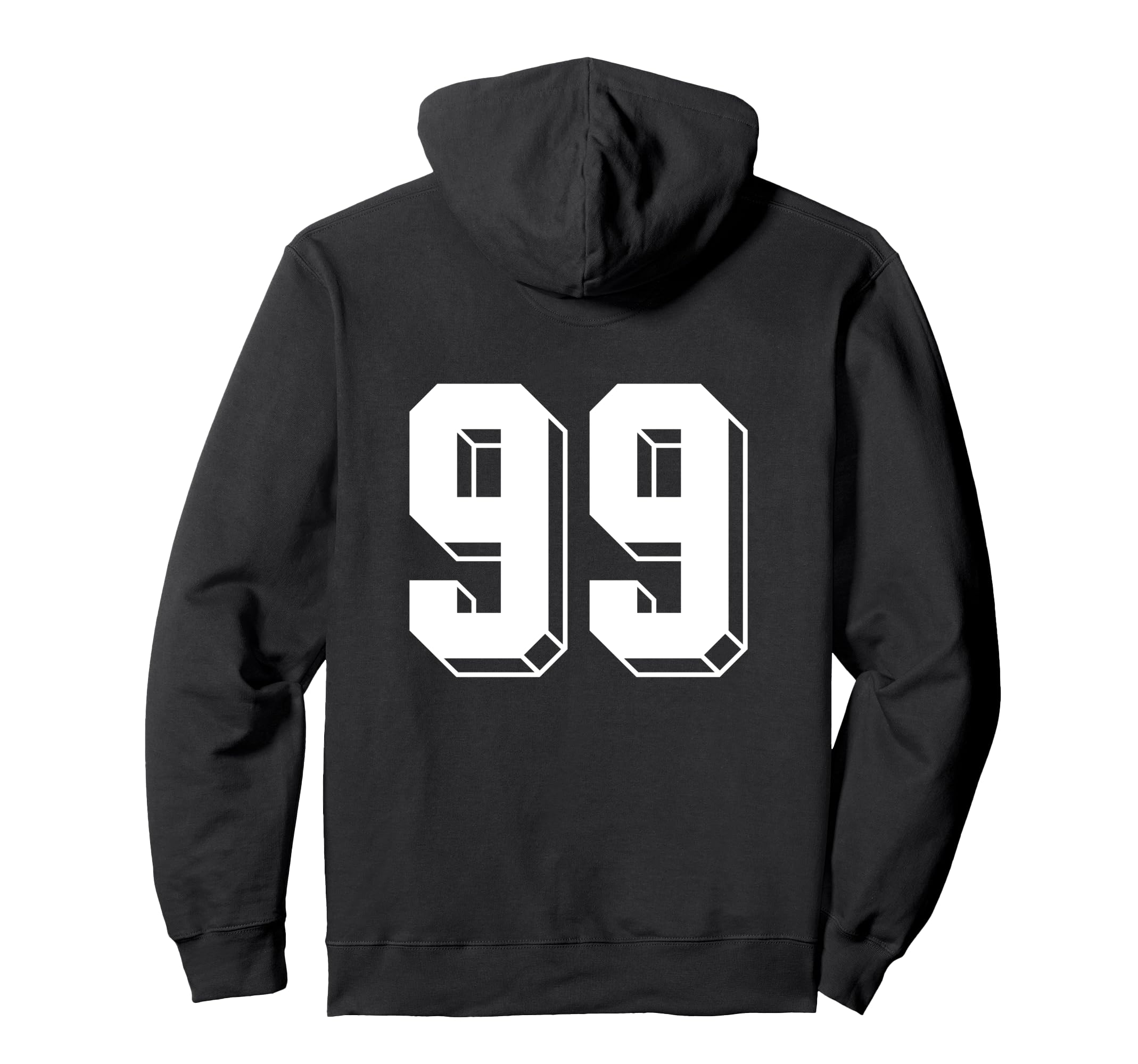 Number 99 Backside 80S 90S Team Jersey Hoodie - Unique Graphic Unisex - T-Shirt, Sweatshirt, Hoodie