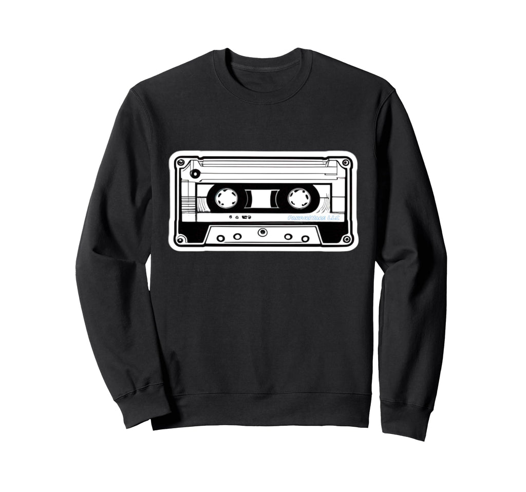 Audio Music Mix Tape Cassette Sweatshirt - Casual Everyday Wear Men Women - T-Shirt, Sweatshirt, Hoodie