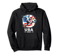 American Flag Soccer Soccer 2024 Hoodie - Custom Art Print Unisex - T-Shirt, Sweatshirt, Hoodie